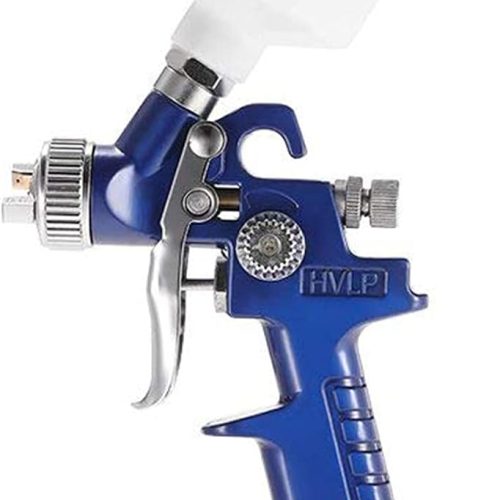 Pistolet à Peinture HVLP Pistolet pulvérisateur Professionnel avec Godet en Plastique de 120 ML et Buses 0.8mm Spray Gun