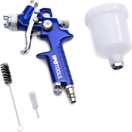 Mini Pistolet a Peinture HVLP avec buse de 1,0 mm, Pistolet de Peinture carrosserie, Pistolet de Peinture