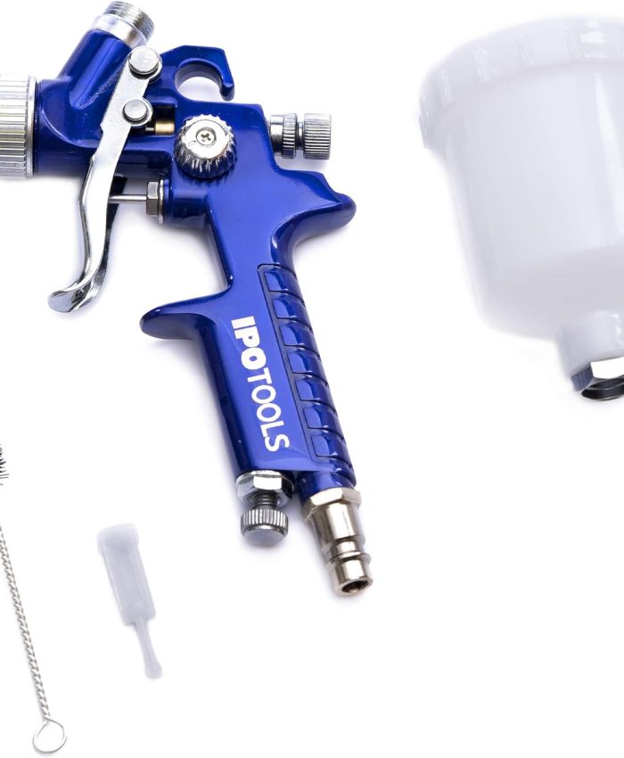 Mini Pistolet a Peinture HVLP avec buse de 1,0 mm, Pistolet de Peinture carrosserie, Pistolet de Peinture