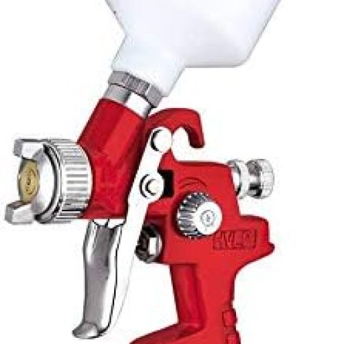 Pistolet à Peinture HVLP Pneumatique a pulverisation a gravite avec Remplissage 100ml Buse 0,8mm