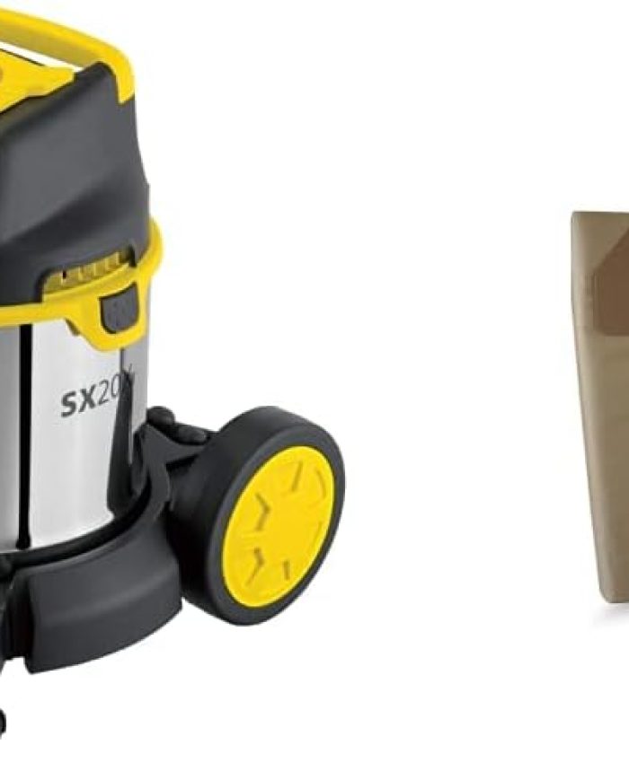 Stanley SXVC20XTE Aspirateur Solides et Liquides (1400 W, 20 l) & Sacs Filtre en Papier, Standard, Havane, Taglia Unica