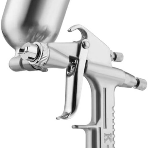 Riloer Mini pulvérisateur de pistolet pulvérisateur, outil de peinture en alliage de brosse à air, alimentation par gravité de 0,5 mm, meubles pneumatiques d&rsquo;aérographe pour peinture de voiture