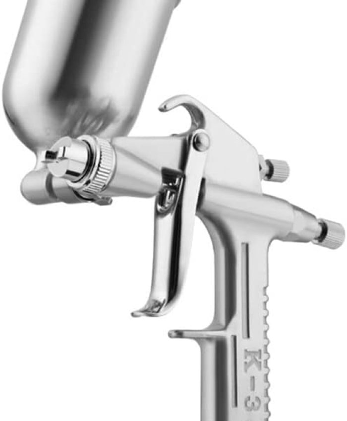 Riloer Mini pulvérisateur de pistolet pulvérisateur, outil de peinture en alliage de brosse à air, alimentation par gravité de 0,5 mm, meubles pneumatiques d&rsquo;aérographe pour peinture de voiture