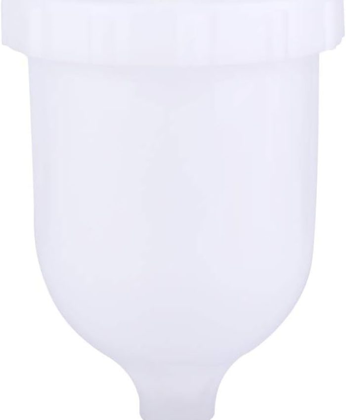 Changor Pot de Peinture à Alimentation par gravité, Pistolet pulvérisateur en Plastique, connecteur fileté mâle, Accessoires d&rsquo;outils pneumatiques, Pot pour aérographe pour la Conception d&rsquo;ongles