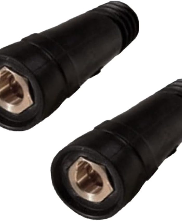 Lot de 2 connecteurs de machine à souder, câble de soudage noir à raccord rapide pour équipement de soudage TIG, DKJ10-25, femelle