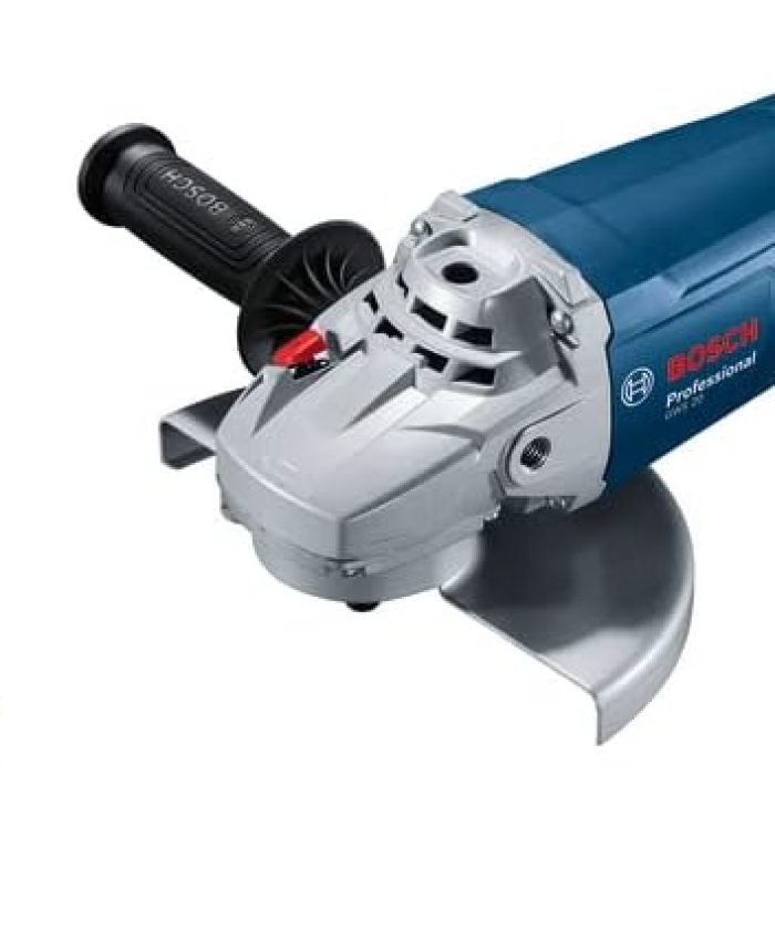 Bosch Professional Meuleuse d&rsquo;angle GWS 20-230 P (2 000 watts, poignée supplémentaire incl., bride de fixation, écrou de serrage, capot de protection, disque à tronçonner diamanté, en carton) Bleu