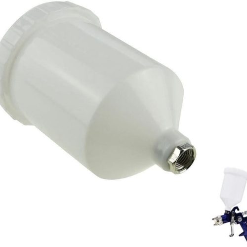 ORAZIO – Pistolet à Peinture HVLP, gobelet en Plastique de 600ml avec connecteur fileté, Convient à la Plupart des Pistolets de pulvérisation de la série Automobile SP22142002