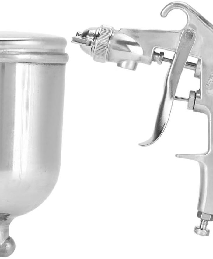 HVLP Pistolet à Peinture, Gravité Alimentation Air Pistolet Peinture Pistolet avec 400 ML Aluminum Cup, Pulvérisateurs de Peinture Pneumatique pour Voiture Meubles