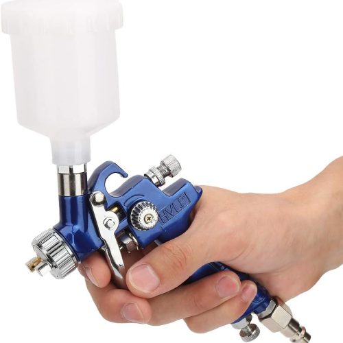 Aérographe Polyvalent Ensemble Voiture Pistolet à Peinture à l&rsquo;huile pneumatique gravité aérographe européen Type connecteur(0.8mm)
