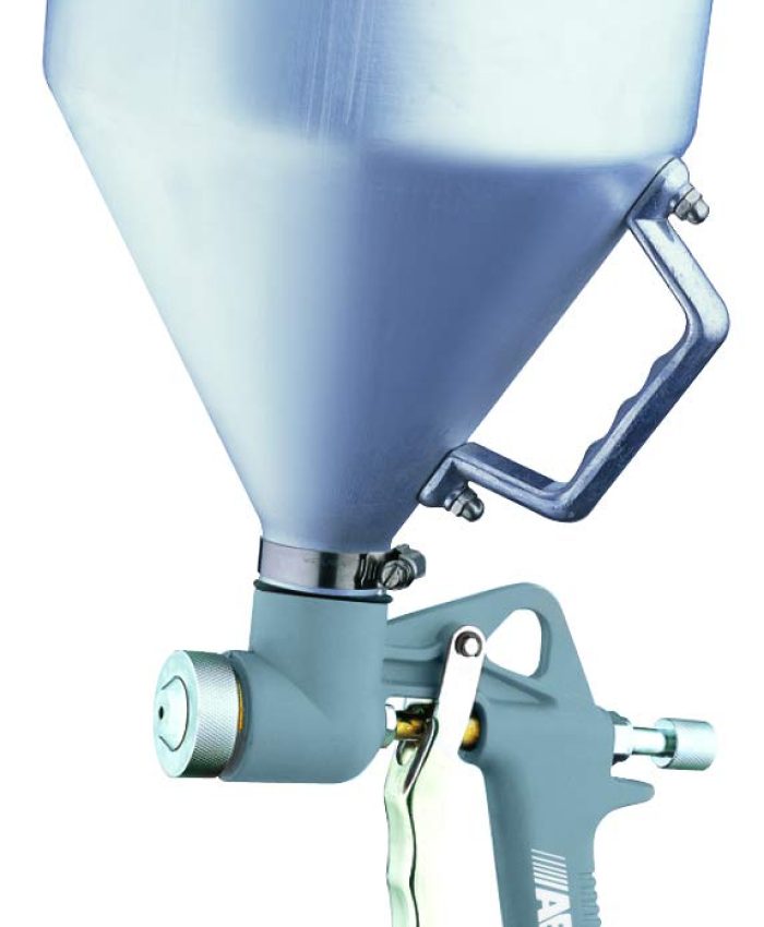 ABAC Pistolet à Plâtre G-534 avec Ventouse de 4500ml, Buses de 4, 6 et 8 mm, Taille Max des Grains de Plâtre de 3 mm, Pression Max de 4 Bars. Taille Du Grain de Plâtre 3 mm, Pression Max. 8 Bar