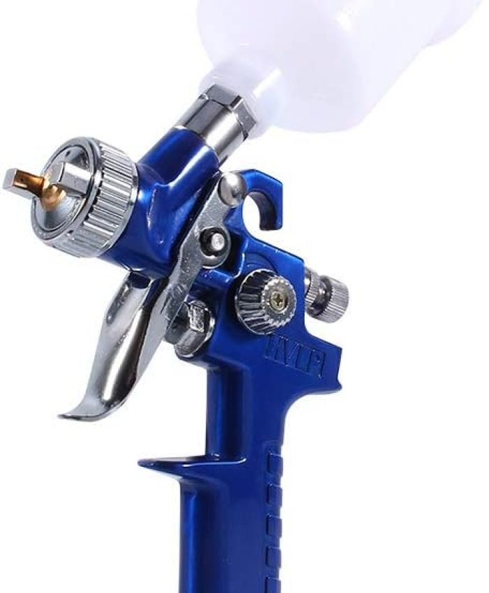 Pistolet à air comprimé, Mini Pistolet à Peinture à Air HVLP, Aérographe Basse Pression 100 ML, Jet Pneumatique à Buse de 0,8 Mm