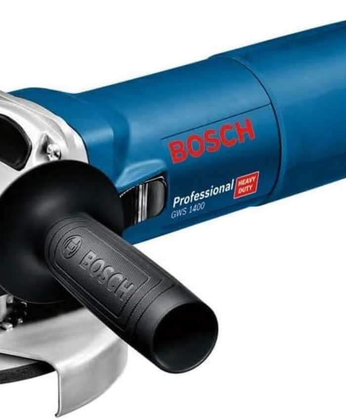 Bosch Professional meuleuse angulaire GWS 1400 (moteur de 1 400 W, Ø de disque 125 mm, flasque de serrage, capot de protection, écrou de serrage, clé à ergots, boîte carton)