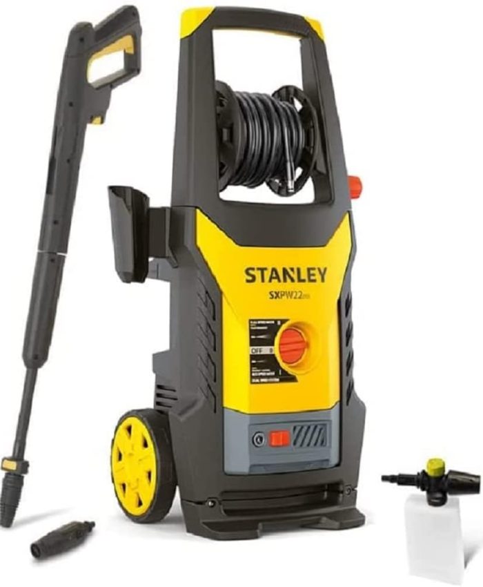 Stanley Nettoyeur Haute Pression SXPW22DSS avec Dual Speed System (2200 W, 160 bar, 460 l/h), Jaune/Noir