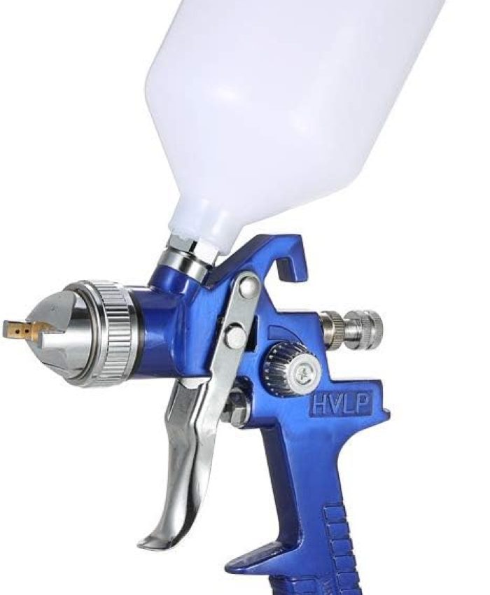Pistolet à Peinture à pulvériser HVLP aérographe Pistolet Peinture avec buse de 1,4 mm, Coupe de 600 CC pour Peindre