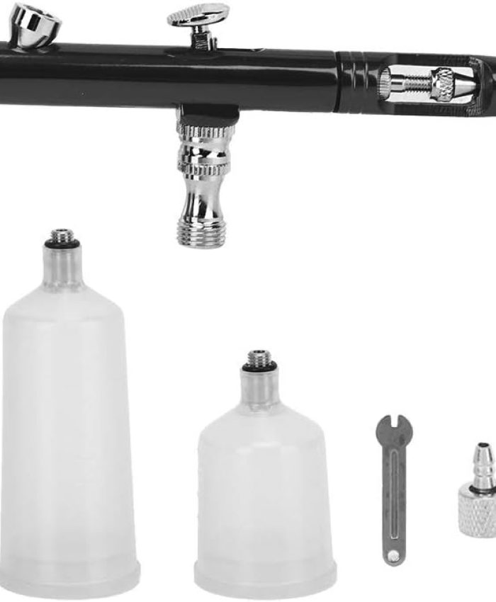 AR131 Peinture Pistolet Art aérographe Outil Peinture pour travaux manuels pulvérisateur pneumatique Pistolet de pulvérisation (Black)