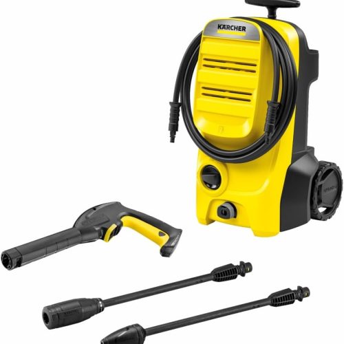 Kärcher Nettoyeur Haute Pression K 4 Classic, Pression : max. 130 bar, Débit : 420 l/h, Surface : 30 m²/h, Filtre à Eau, Poids : 4,6kg, Flexible et Pistolet Haute Pression, Rotabuse, Lance Vario Power