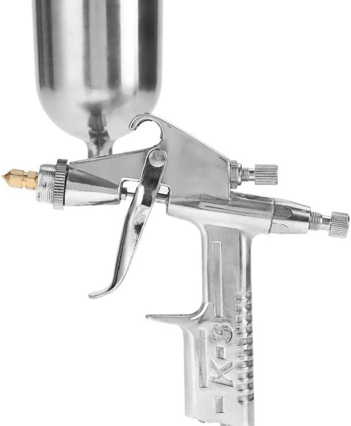 Pistolet de Peinture en aérosol de pulvérisation d&rsquo;air de buse de 0,5 mm, Mini Pistolet de pulvérisation de Peinture pneumatique Professionnel en Aluminium K-3 pour l&rsquo;automobile, Les Meubles, Le Mur,