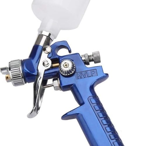 H-2000 HVLP Pneumatique Pistolet À Peinture Pulvérisation Surface Apprêt Pistolet Gravité Type Tasse Connecteur Européen (Calibre 1.0mm)