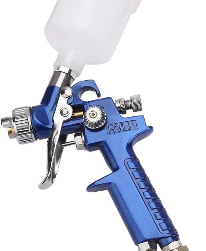 H-2000 HVLP Pneumatique Pistolet À Peinture Pulvérisation Surface Apprêt Pistolet Gravité Type Tasse Connecteur Européen (Calibre 1.0mm)
