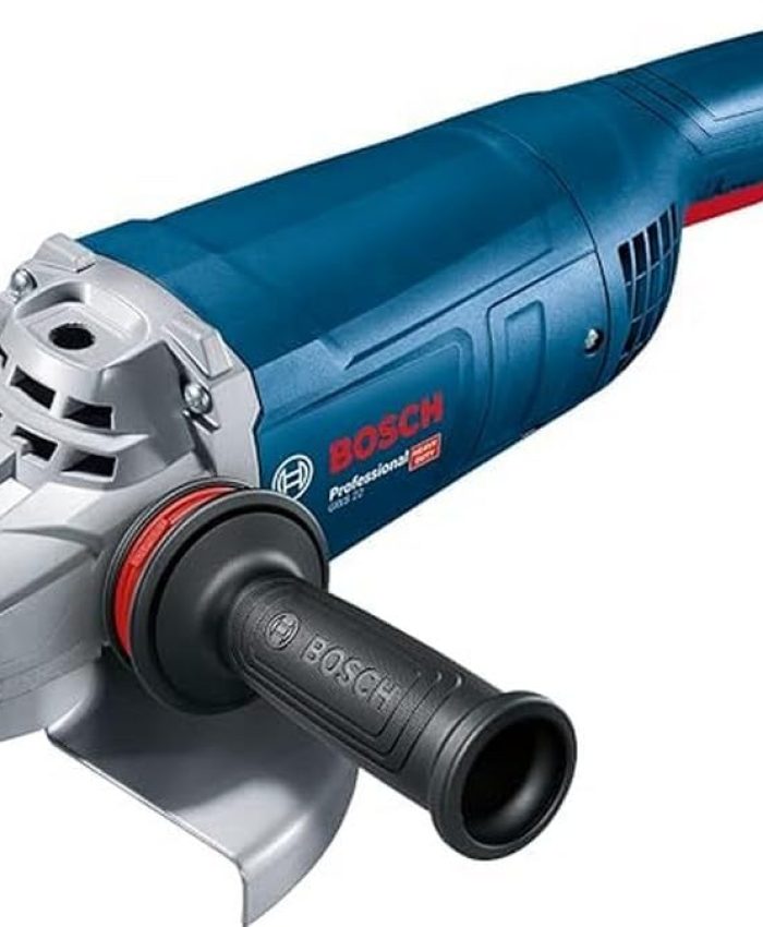 Bosch Professional meuleuse angulaire GWS 22-230 P (2 200 W, avec poignée supplémentaire antivibrations, flasque de serrage, écrou de serrage, capot de protection, clé à ergots, dans carton)