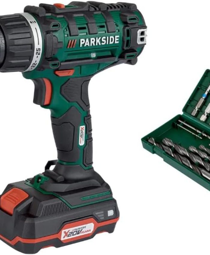 PARK SIDE Parkside PARKSIDE Perceuse-visseuse sans fil PABS 20-Li E6 avec batterie et chargeur 20 V