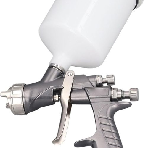Kadimendium HVLP Pistolet à Peinture Pulvérisateur Uniforme Brume Forte Adhérence 1,3 Mm 1/4 Po 600 ML Pistolet à Peinture Pneumatique Pulvérisateur de Peinture à Air pour Peinture Perlée