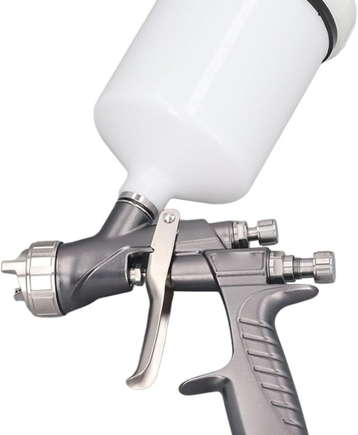 Kadimendium HVLP Pistolet à Peinture Pulvérisateur Uniforme Brume Forte Adhérence 1,3 Mm 1/4 Po 600 ML Pistolet à Peinture Pneumatique Pulvérisateur de Peinture à Air pour Peinture Perlée