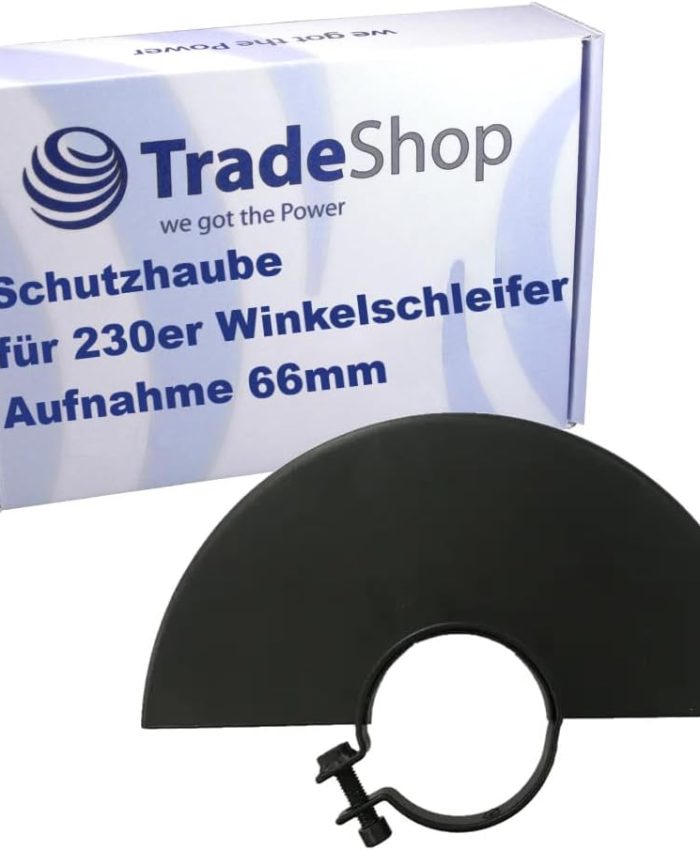 Trade-Shop Capot de protection en métal avec support de 66 mm pour meuleuse d&rsquo;angle Flex de 230 mm