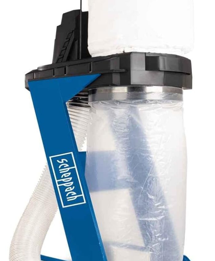 Scheppach Aspirateur DC500 | Puissance 550W | Sac de récupération 75L | Tubulure d&rsquo;aspiration Ø 100mm | Débit d&rsquo;air 1150m3/h | Longueur de Tuyau 2000mm