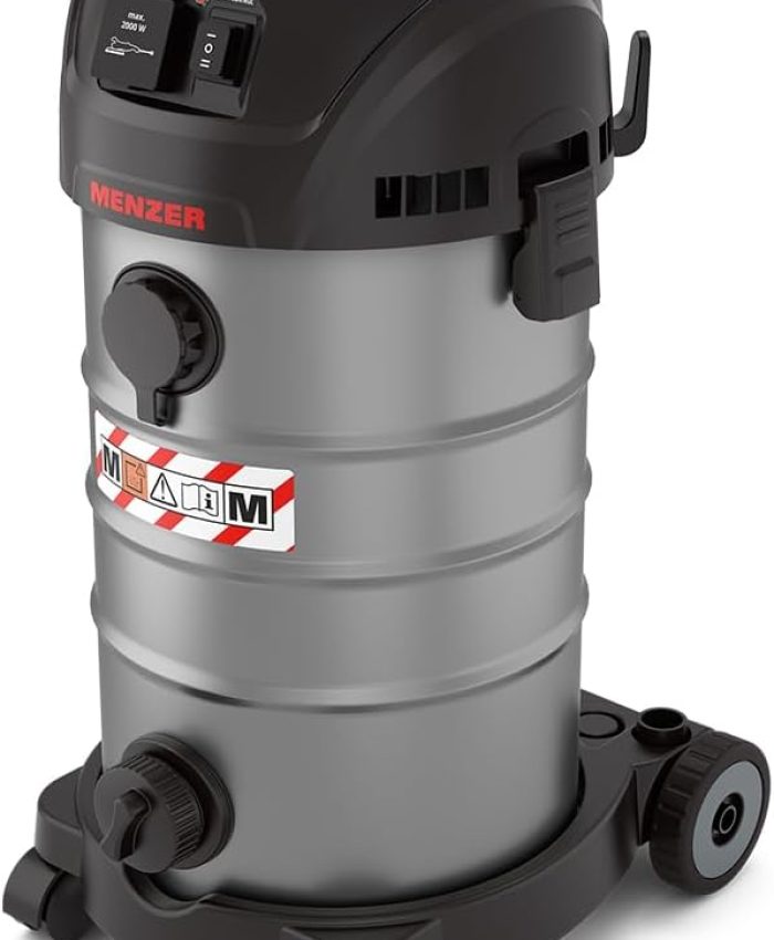 MENZER Aspirateur de Sécurité (Aspirateur Eau et Poussière) VCM 330, Classe de Poussière M, 30 litres, Équipement Antistatique Complet