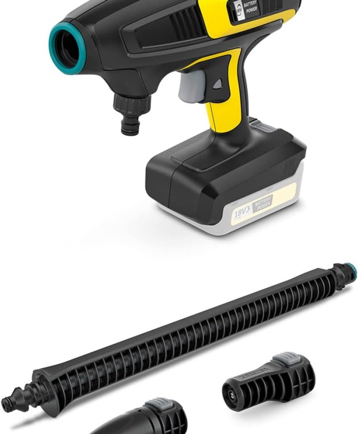 Kärcher 18 V Pistolet de Nettoyage sans Fil KHB 6 Battery, Pression : 24 bar, Buse Jet Plat et Rotative, Adaptateur A3/4&Prime;, Poids : 1,3 kg, Compatible avec la Batterie 18 V Kärcher non Incluse
