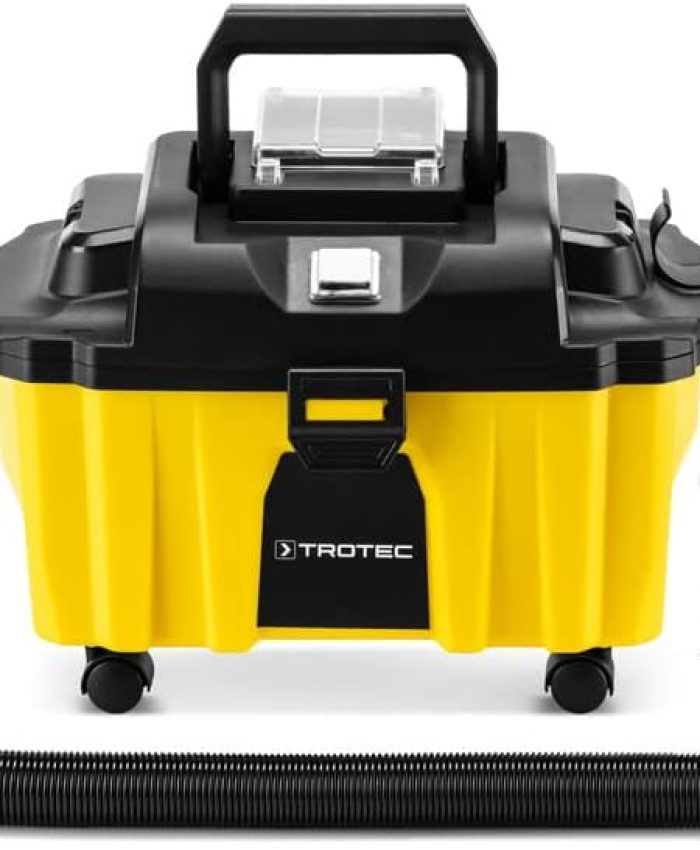 TROTEC Aspirateur sans Fil VC 15-20V | Grand réservoir pour 10 litres de saleté sèche ou 2,7 litres de Liquide
