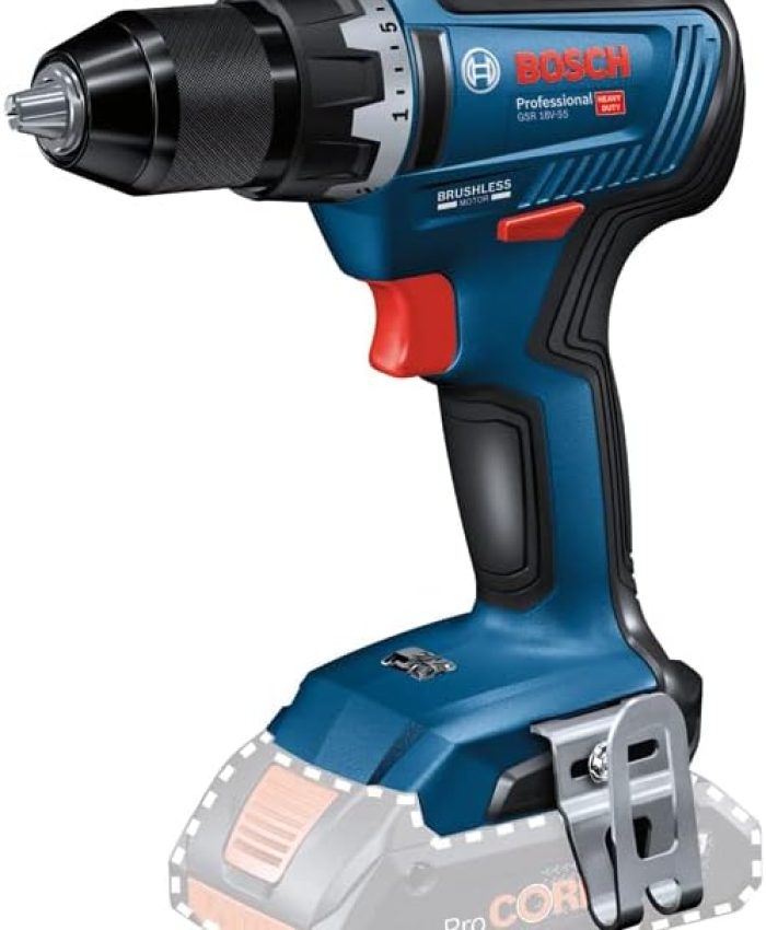Bosch Professional 06019H5202 Système Sans Fil 18V, Perceuse GSR 18V-55, Vendue Sans Batterie Ni Chargeur En Boite Carton Bleu
