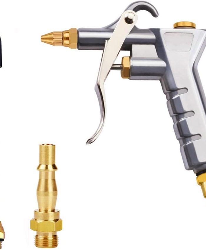 Drado Pistolet à air Comprimé, Pistolet de Soufflage d&rsquo;air pour 1/4 « BSP German Raccord Rapide Soufflettes Haute Pression Outil de Nettoyage de Compresseur d&rsquo;air Pneumatique