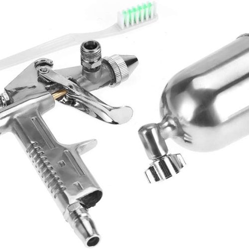 Outbit Pistolet pneumatique – Buse Professionnelle de 0,5 mm Mini Pistolet pneumatique de 125 ML Opération Facile pour la réparation de Peinture de Voiture