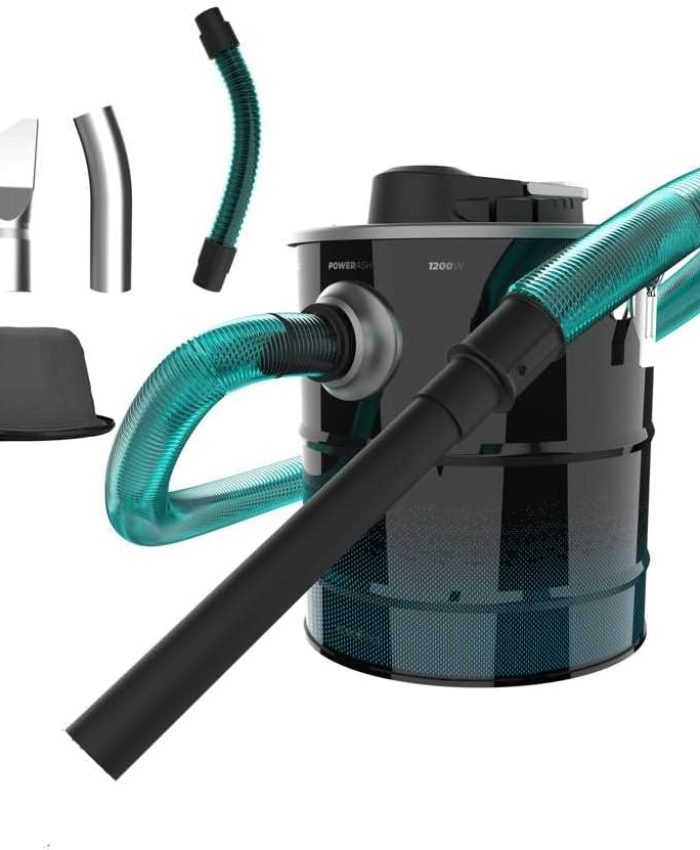 Cecotec Aspirateur de Cendres Conga Ash 4000 Home 20L. Puissance 1200W, Puissance d&rsquo;aspiration 18kPa, Tuyau avec revêtement métallique, Filtre à Mailles métalliques, buse 38mm