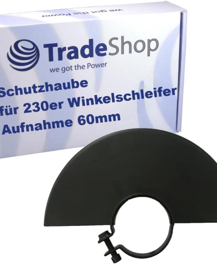 Trade-Shop Capot de protection en métal avec support de 60 mm pour meuleuse d&rsquo;angle Flex de 230 mm