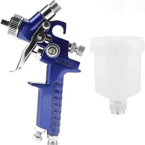 Pistolet de Pulvérisation Pneumatique, H2000A Pistolet de Pulvérisation 125 Ml Mini Pistolet de Pulvérisation Pneumatique Professionnel pour la Réparation de Peinture de Voiture (H-2000A 0,8 mm)