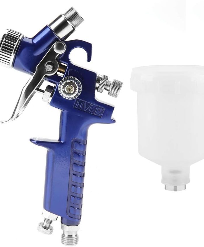 Pistolet de Pulvérisation Pneumatique, H2000A Pistolet de Pulvérisation 125 Ml Mini Pistolet de Pulvérisation Pneumatique Professionnel pour la Réparation de Peinture de Voiture (H-2000A 0,8 mm)