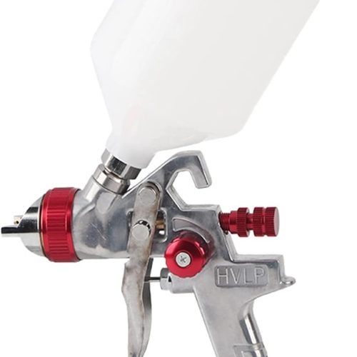 Pistolet à Peinture, Akozon 600ml Pistolet de Pulvérisation Pneumatique Professionnel Buse de 1,4mm Godet à Gravité