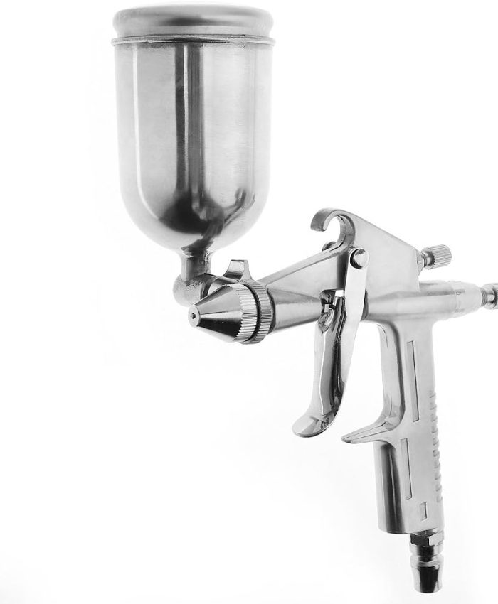 ChgImposs Mini pistolet à peinture pneumatique avec buse de 0,5 mm de diamètre pour cuir et peinture murale