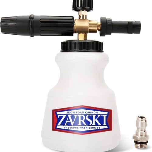 Zavrski Canon a mousse Voiture nettoyeurs haute-pression pour Karcher K2 K3 K4 K5 K6 K7 1L Canon à mousse produit nettoyage voiture avec un connecteur rapide de 1/4 pouce pistolet