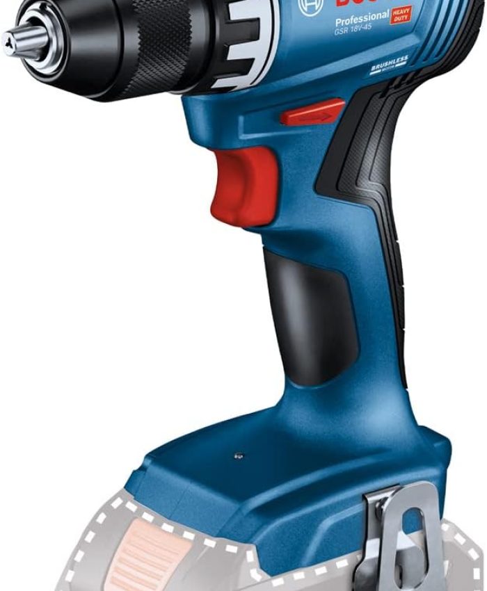 Bosch Professional 18V System perceuse-visseuse sans-fil GSR 18V-45 (vitesse de rotation 1 900 tr/min, sans batterie ni chargeur, dans boîte en carton)