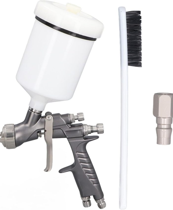 Mavaol HVLP Pistolet à peinture avec buse 1,3 mm, pulvérisateur pneumatique de 600 ml pour brume uniforme, peintures métalliques et nacrées, poignée ergonomique et contrôle l&rsquo;air