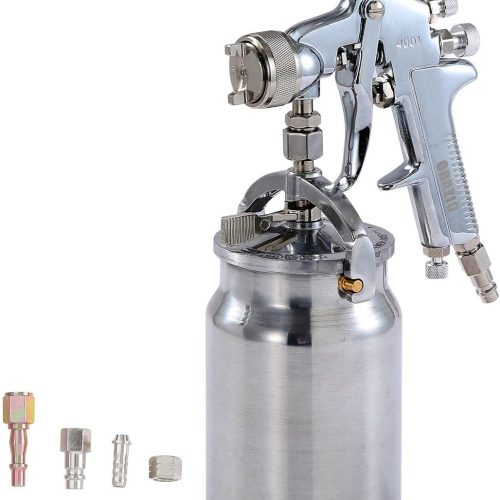 ORAZIO Pistolet de Pulvérisation de Peinture à l&rsquo;air, Professionnelle 1000ml 1,8mm Buse Haute Pression Grand Volume d&rsquo;alimentation par Aspiration Pistolet de Peinture 225260