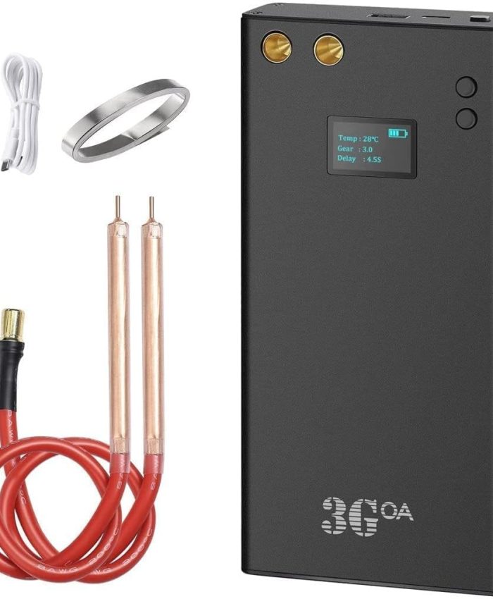 Do-Electr Mini Soudeur par Points avec écran LCD Mini Machine de soudage par Points de Batterie 7500mAh avec feuille de nickel de 5M 70 vitesses réglables Soudeuse