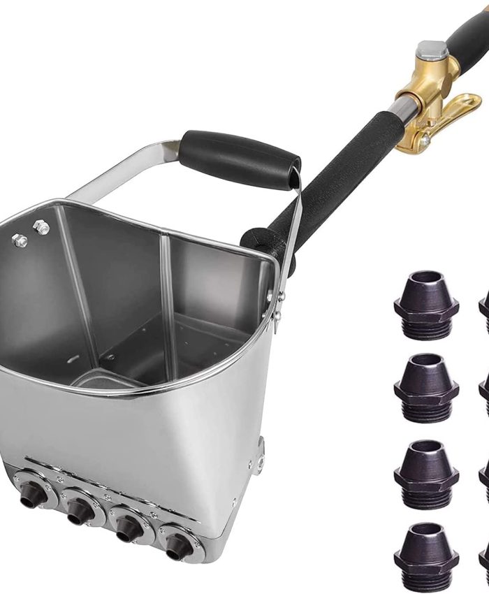 Pulvérisateur de Mortier Multifonctionnel Ciment Mortier Pistolet Pistolet à Trémie Pulvérisateur de Plâtre Pistolet Pulvérisateur Pistolet à Peinture avec 4 Jet Hopper (pour Mur)
