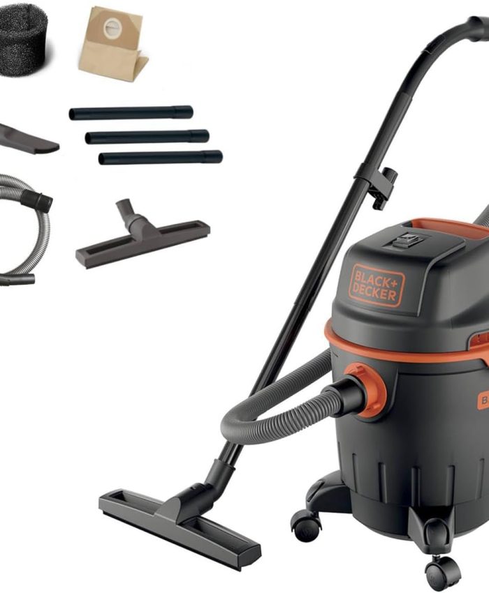 BLACK+DECKER BXVC20PE Aspirateur Solides et Liquides (1200 W, 20 l) Noir