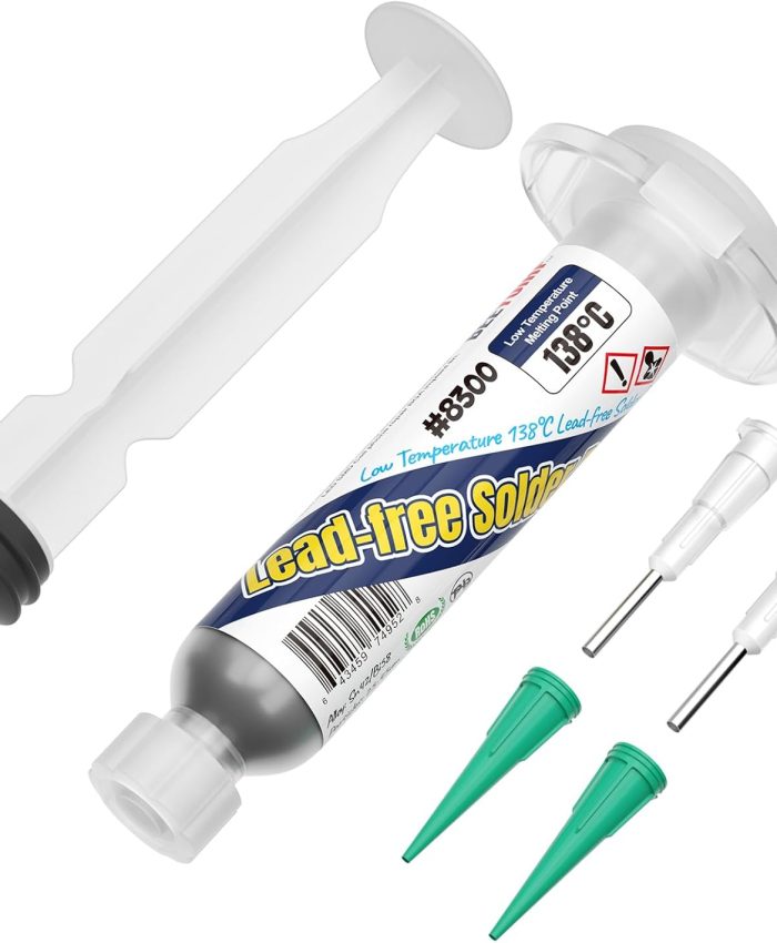 BEEYUIHF Sans plomb Pâte à souder, Pâte à étamer Sn42 Bi58, 138°C Pâte à souder à l&rsquo;étain, pour PCB BGA SMD Réparation Électronique (1.05oz/30g)