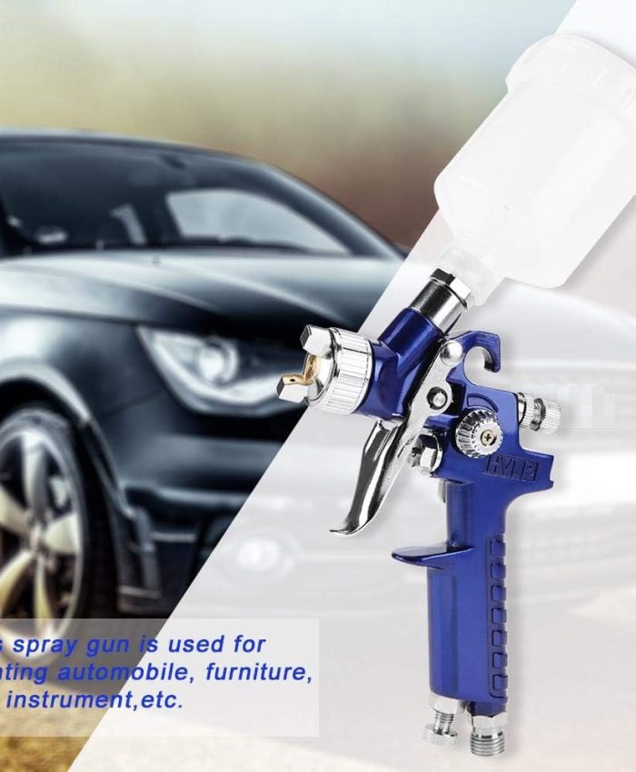 Pistolet à Peinture Pneumatique Pistolet Pulvérisateur Pneumatique pour Réparation de Peinture de Voiture H-2000A Professional Taille de Buse 0.8/1.0mm 125ml (H-2000A 1.0mm)